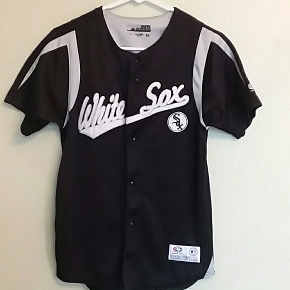 womens black white sox jersey